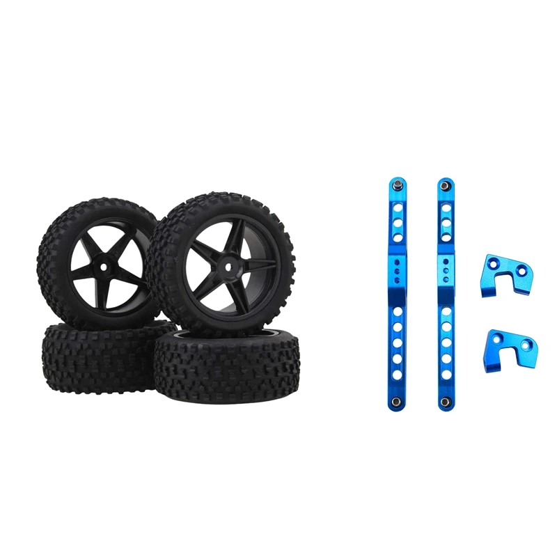 4Pc Front Rear Pentagram Wheel Rims + High Grip Rubber Tires Tyres & 1Set For Wltoys 12428 12423 Rear Suspension Arms
4Pc Front Rear Pentagram Wheel Rims + High Grip Rubber Tires Tyres & 1Set For Wltoys 12428 12423 Rear Suspension Arms