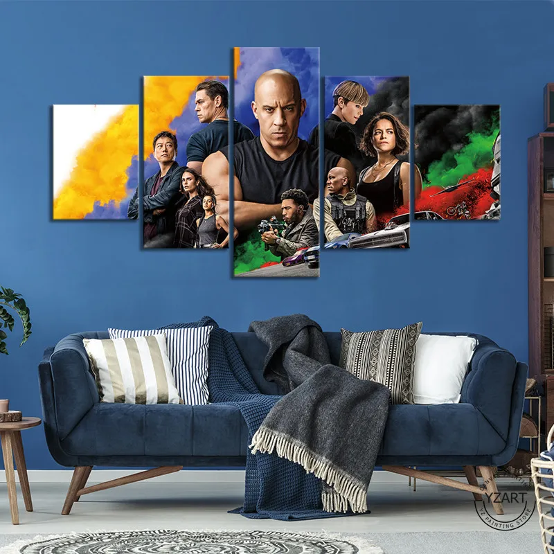 5 Piece Fast & Furious Series Movie Posters HD Canvas Print Wall Art Paintings for Bedroom Wall Decor ,Unframed
5 Piece Fast & Furious Series Movie Posters HD Canvas Print Wall Art Paintings for Bedroom Wall Decor ,Unframed