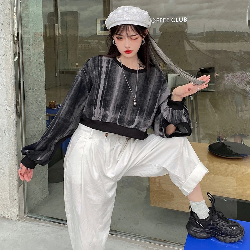 Hipster Streetwear Loose Crop Top Ladies Fashion Brand Hoodies O-neck Loose Women's Clothing Ulzzang Autumn Sweatshirts Harajuku
Hipster Streetwear Loose Crop Top Ladies Fashion Brand Hoodies O-neck Loose Women's Clothing Ulzzang Autumn Sweatshirts Harajuku
