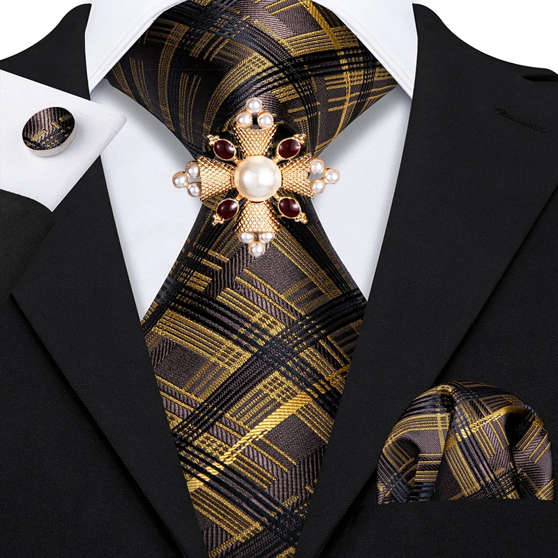 Black Plaid Fashion Men Tie Necktie Gravat Handkerchief Brooch Set Silk Ties Party Business for Men Geometric Adult One Size Bag
Black Plaid Fashion Men Tie Necktie Gravat Handkerchief Brooch Set Silk Ties Party Business for Men Geometric Adult One Size Bag