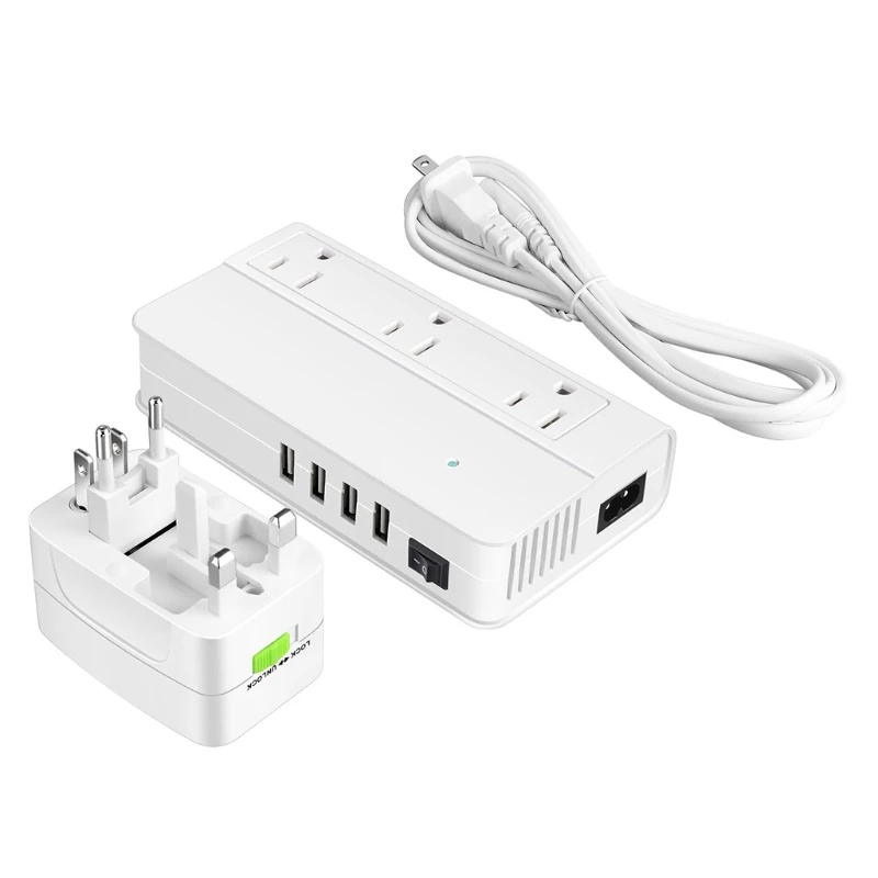 Universal Travel Adapter Quad USB Charger Surge Protected Electrical Plug Fast Charging Ports International Power Socket
Universal Travel Adapter Quad USB Charger Surge Protected Electrical Plug Fast Charging Ports International Power Socket