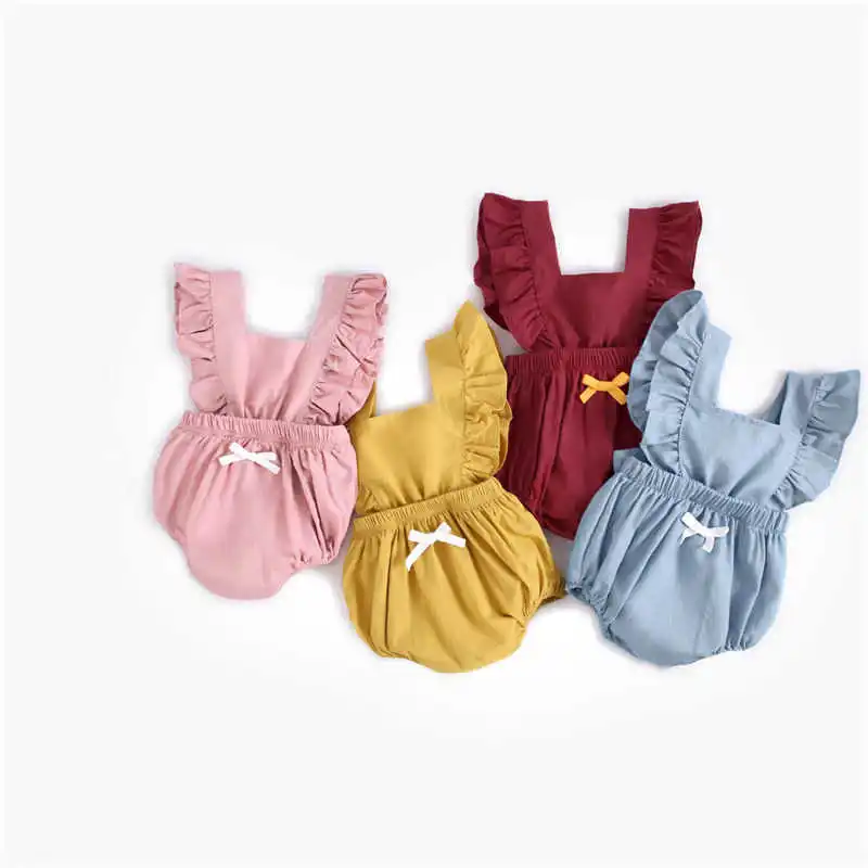 Fresh-born for three years age baby solid girl slime bodysuits clothes new summer girls bow one-piece bodysuit cotton 
Fresh-born for three years age baby solid girl slime bodysuits clothes new summer girls bow one-piece bodysuit cotton