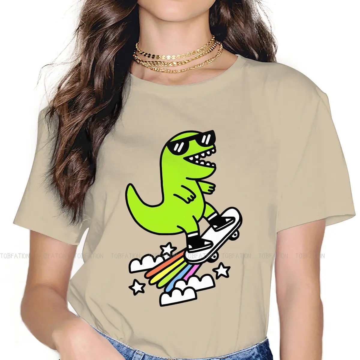 Женская Повседневная футболка, свободная футболка высокого качества для девушек 
Женская Повседневная футболка, свободная футболка высокого качества для девушек