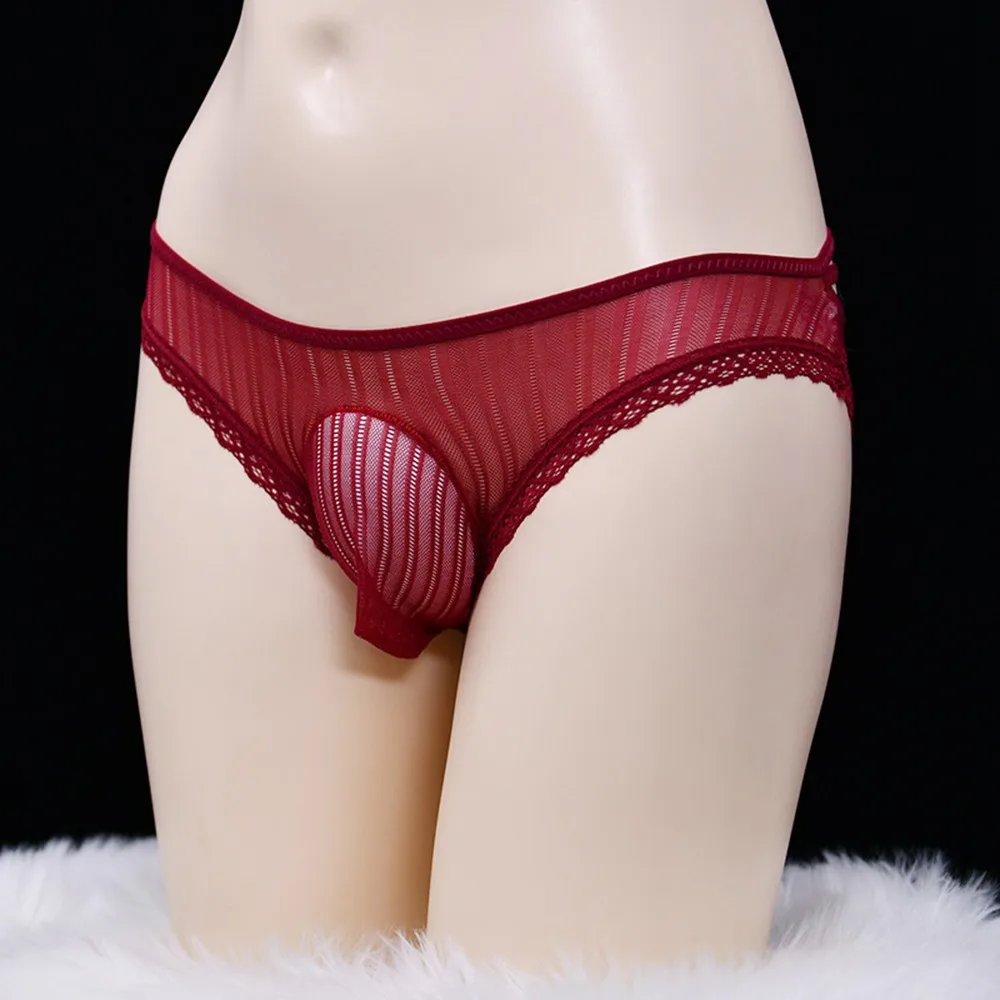 Hollow Cross Strap Men Sexy Sissy Lace Pouch Panties Underwear Briefs Knickers Shorts Underpants Transparent Bikini Lingerie New
Hollow Cross Strap Men Sexy Sissy Lace Pouch Panties Underwear Briefs Knickers Shorts Underpants Transparent Bikini Lingerie New