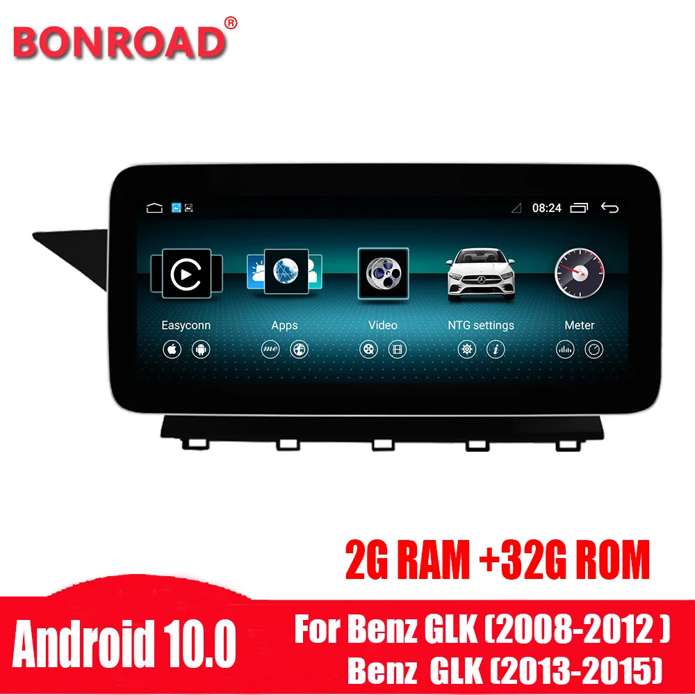 Автомагнитола Bonroad Android 10 GPS навигация мультимедиа для Mercedes Benz GLK Class X204 2008 2009 2010 2012
