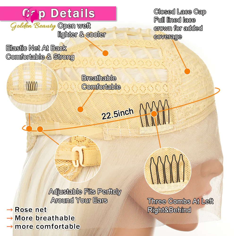 Golden Beauty lace Front Wigs for Women Blonde Synthetic Straight Wigs No-Tangle Heat Resistant Fiber Cosplay Wig
Golden Beauty lace Front Wigs for Women Blonde Synthetic Straight Wigs No-Tangle Heat Resistant Fiber Cosplay Wig