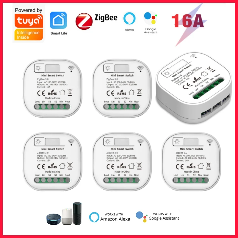 ZigBee 3,0 Tuya Smart 16A Мини DIY реле Выключатель поддерживает связь с 2-мя способ Управление приложение Smart Life Alexa Google Home Модуль Автоматизации
ZigBee 3,0 Tuya Smart 16A Мини DIY реле Выключатель поддерживает связь с 2-мя способ Управление приложение Smart Life Alexa Google Home Модуль Автоматизации