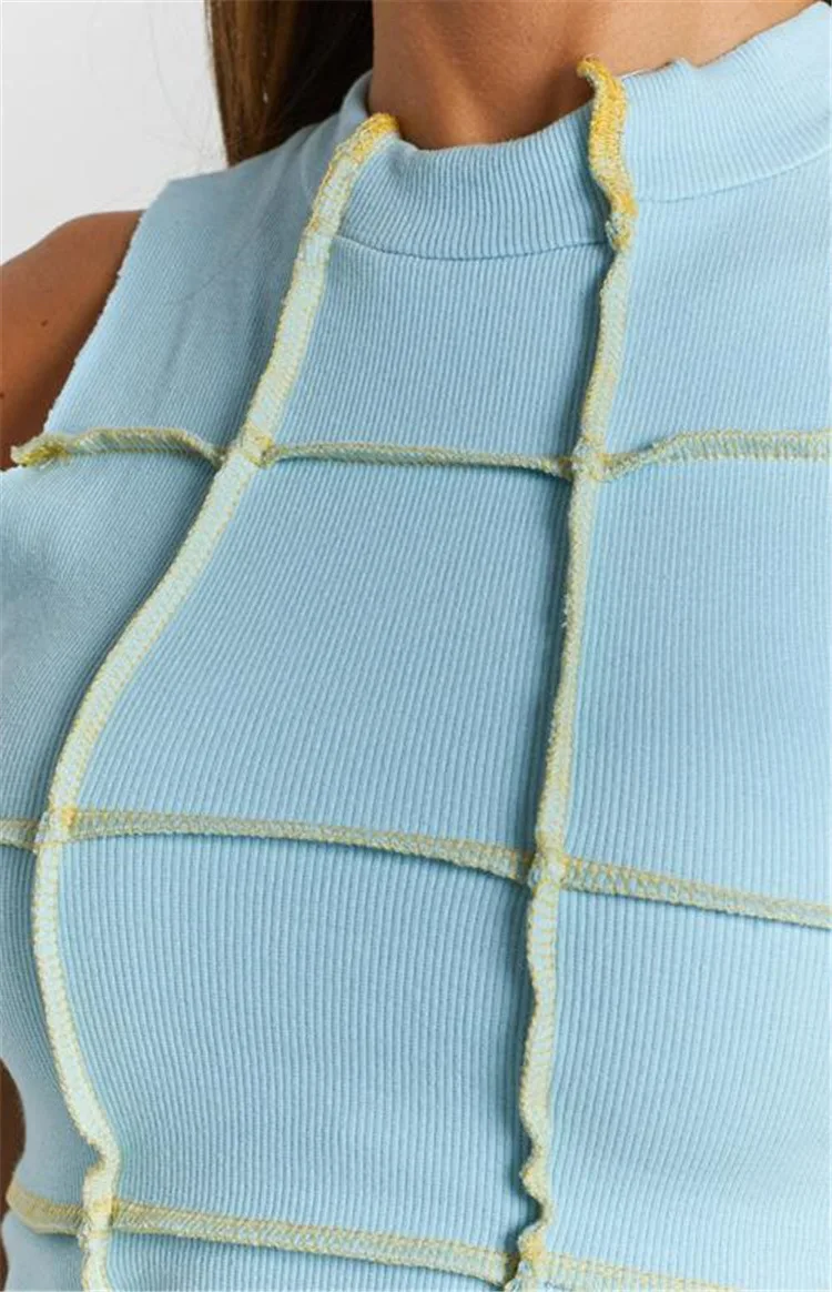 2021 Spring Summer Line Trim Sleeveless Tank Tops Female Y2K O-Neck Patchwork Slim Fit Wild Casual Base Cropped Vest
2021 Spring Summer Line Trim Sleeveless Tank Tops Female Y2K O-Neck Patchwork Slim Fit Wild Casual Base Cropped Vest