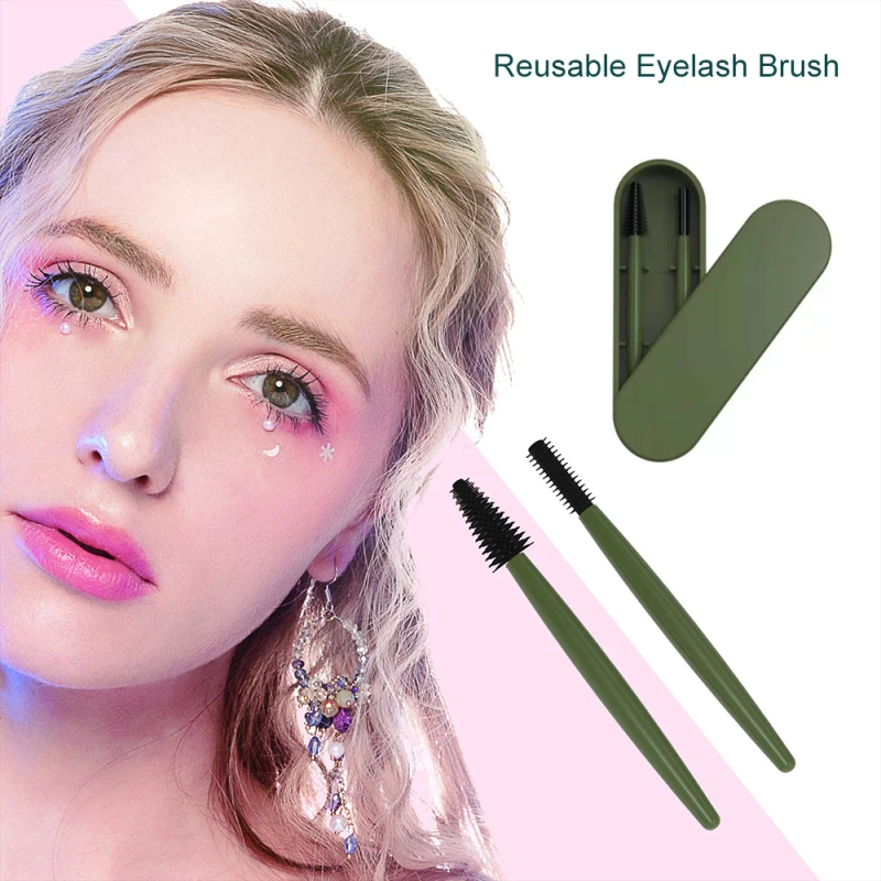 2PCS/1Box Eyelash Brushes Soft Silicone Makeup Brushes Portable Eyelash Extension Brushes Suitable For Eyebrow Gel Mascara
2PCS/1Box Eyelash Brushes Soft Silicone Makeup Brushes Portable Eyelash Extension Brushes Suitable For Eyebrow Gel Mascara
