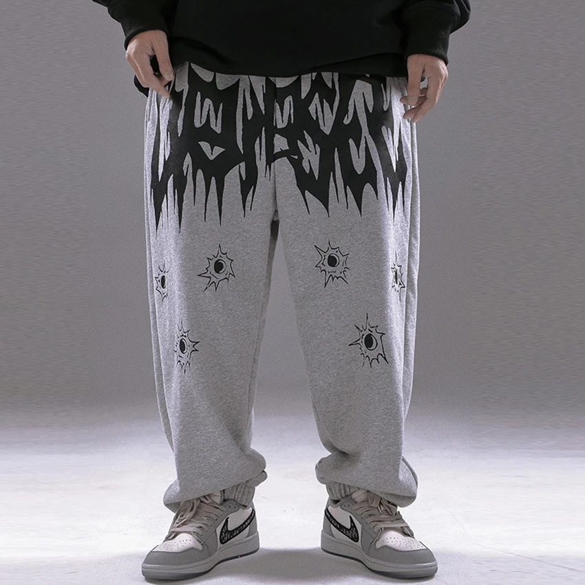 Autumn Winter Men's Clothing Techwear High Street Velvet Sweatpants Loose Casual Hip Hop Printed Pants Stacked Joggers Trousers
Autumn Winter Men's Clothing Techwear High Street Velvet Sweatpants Loose Casual Hip Hop Printed Pants Stacked Joggers Trousers