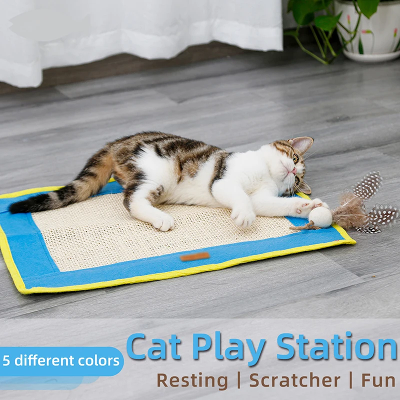 Sisal Cat Scratcher Board Scratching Post Mat Cat Toy Soft Bed Mat Claws Care Pet Toys Scratching Protection Pet Supplies
Sisal Cat Scratcher Board Scratching Post Mat Cat Toy Soft Bed Mat Claws Care Pet Toys Scratching Protection Pet Supplies