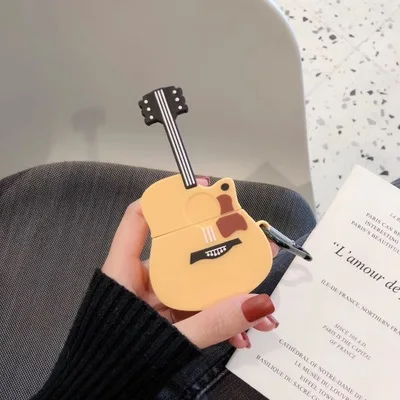 For AirPod 1 2 Case 3D Guitar Music Cartoon Soft Silicone Wireless Earphone Cases For Apple Airpods Case Cute Cover Funda
For AirPod 1 2 Case 3D Guitar Music Cartoon Soft Silicone Wireless Earphone Cases For Apple Airpods Case Cute Cover Funda