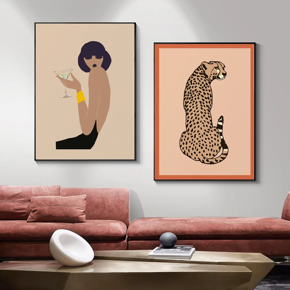 Boho Fashion Women Beige Poster Leopard Canvas Painting Animal Art Print Norbic Wall Picture For Living Room Home Decor
Boho Fashion Women Beige Poster Leopard Canvas Painting Animal Art Print Norbic Wall Picture For Living Room Home Decor