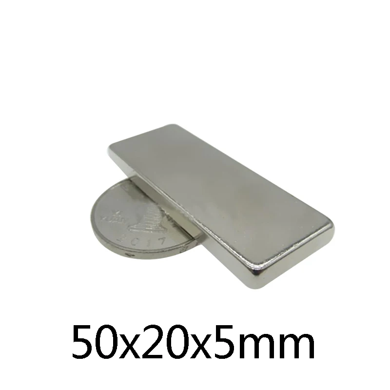 3/5/20PCS 50x20x5 N35 Powerful Quadrate Magnets 50mmX20mm Neodymium Magnet 50x20x5mm Strong NdFeB Permanent Magnetic 50*20*5
3/5/20PCS 50x20x5 N35 Powerful Quadrate Magnets 50mmX20mm Neodymium Magnet 50x20x5mm Strong NdFeB Permanent Magnetic 50*20*5