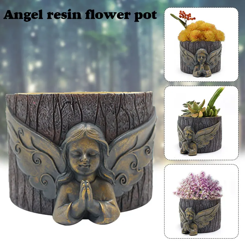 Praying Angel Flower Pot Statue Garden Resin Art Sculpture Decoration Succulent Plants Home Decor Vase Decoration Home Floreros 
Praying Angel Flower Pot Statue Garden Resin Art Sculpture Decoration Succulent Plants Home Decor Vase Decoration Home Floreros