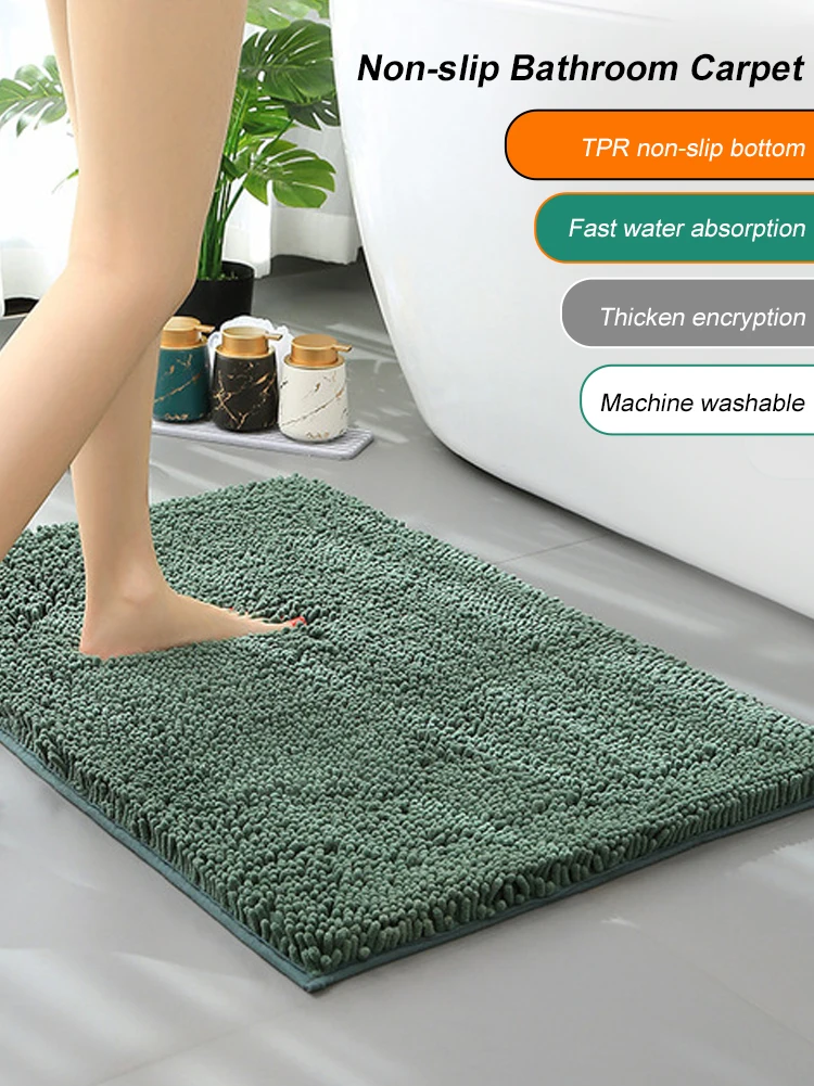 Bathroom Mat 40*60 Cm Chenille Bathroom Mat Soft Shaggy Non-slip Super Water Absorption Bath Rug Carpet For Bathroom Bedroom
Bathroom Mat 40*60 Cm Chenille Bathroom Mat Soft Shaggy Non-slip Super Water Absorption Bath Rug Carpet For Bathroom Bedroom