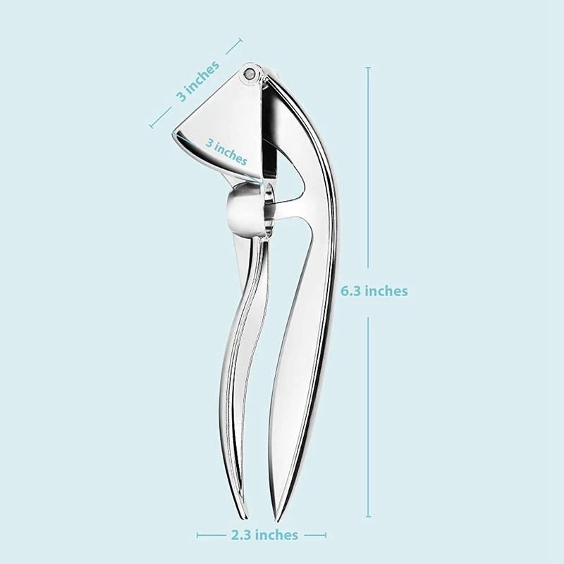 Garlic Press Stainless Steel, Garlic Mincer Rust Proof Easy Squeeze Garlic Presser Garlic Peeler Kitchen Gadgets
Garlic Press Stainless Steel, Garlic Mincer Rust Proof Easy Squeeze Garlic Presser Garlic Peeler Kitchen Gadgets