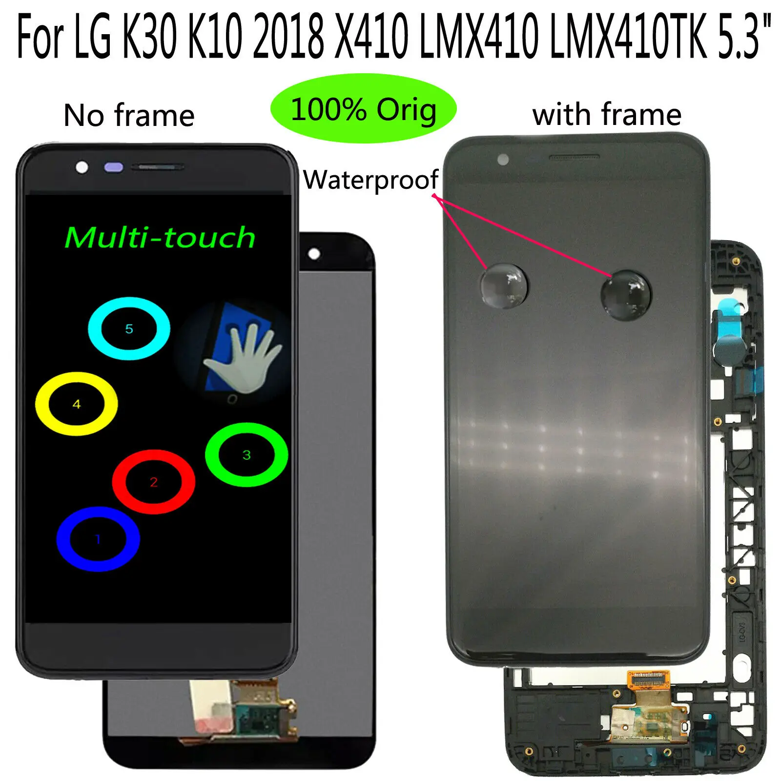 Оригинал 5 3 "для LG K30 K10 2018 X410 LMX410 LM-X410 ЖК-дисплей Дисплей сенсорный Экран |