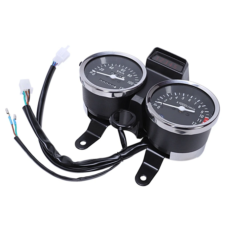 1 Pcs Led Motorcycle Modified Speedometer Odometer Tachometer & Pair Cnc 22Mm 28Mm Off Road Bar | Автомобили и мотоциклы