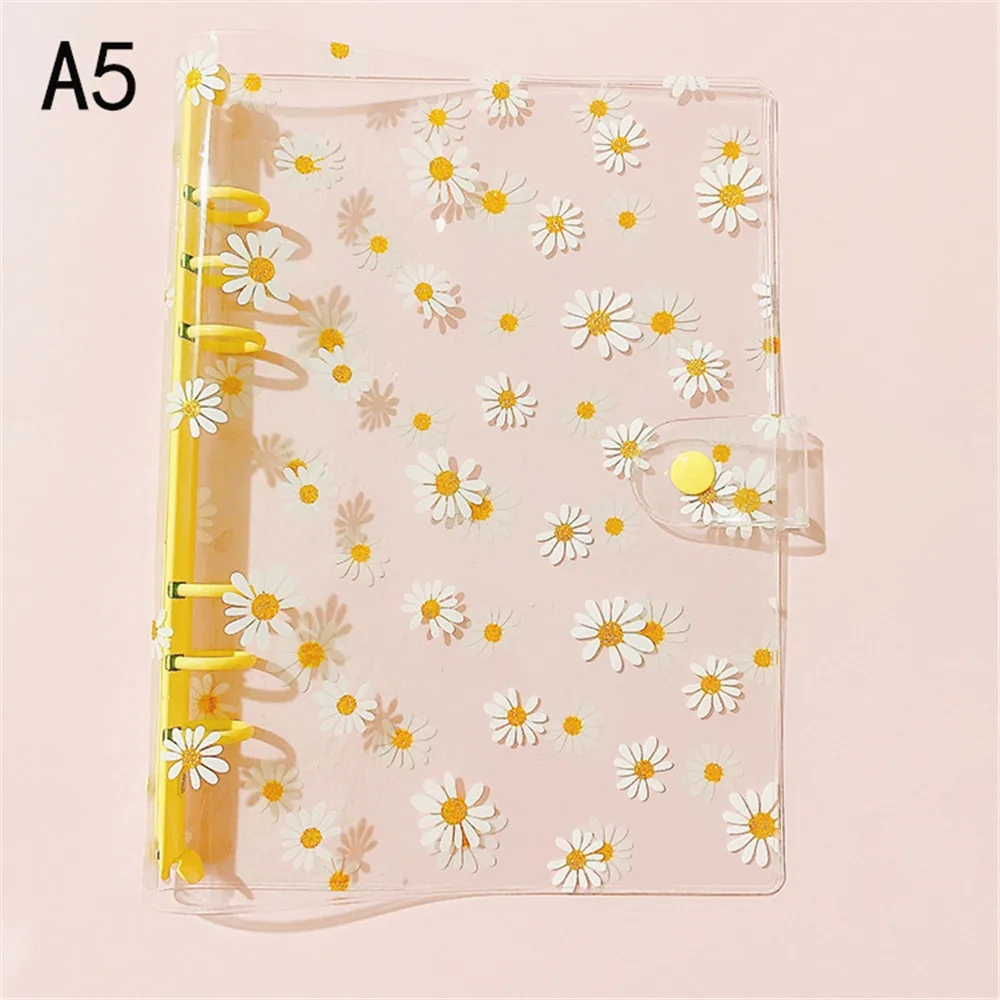 A5/A6 Loose Leaf Notebook Cute Daisy 6 Rings Binder File Folder Kawaii Stationery Weekly Planner School Journals Office Supplies
A5/A6 Loose Leaf Notebook Cute Daisy 6 Rings Binder File Folder Kawaii Stationery Weekly Planner School Journals Office Supplies