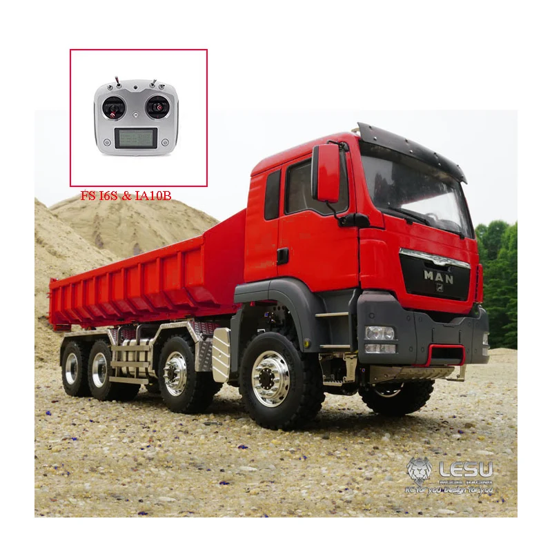 LESU RC 1/14 Metal MAN TGS 8*8 Dumper Roll On/Off Truck RC Hydraulic Lifting W/ Sound Light Paint Red Toys Model THZH0479-SMT3
LESU RC 1/14 Metal MAN TGS 8*8 Dumper Roll On/Off Truck RC Hydraulic Lifting W/ Sound Light Paint Red Toys Model THZH0479-SMT3
