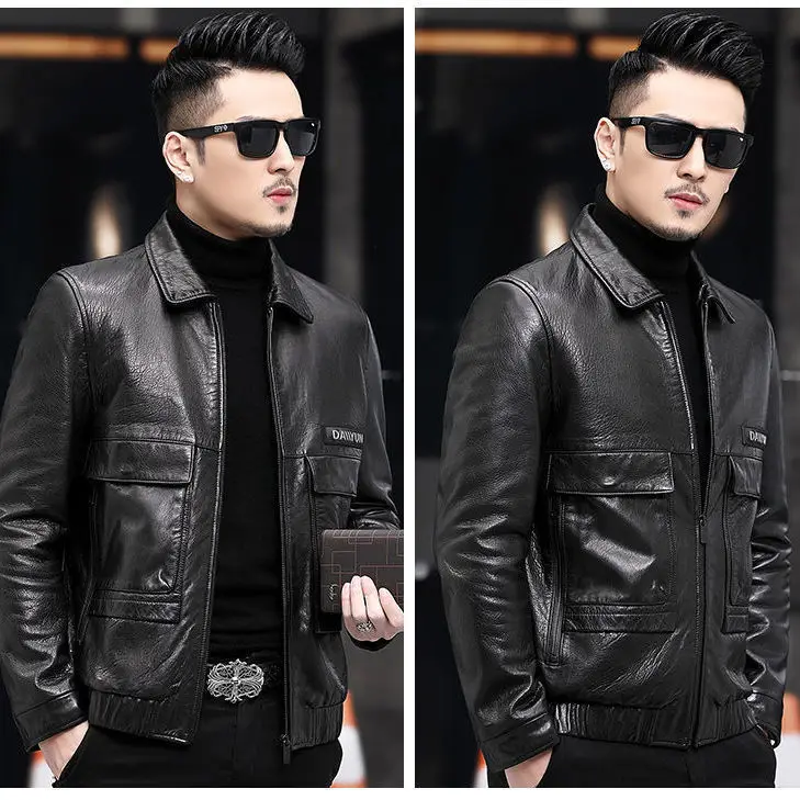 Leather Coat Men 's 2021 Autumn And Winter Korean Style Young And Middle-Aged Lapel Long-Sleeved Cardigan Casual Jacket
Leather Coat Men 's 2021 Autumn And Winter Korean Style Young And Middle-Aged Lapel Long-Sleeved Cardigan Casual Jacket