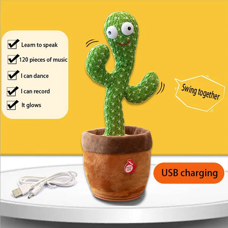 Rechargeable plush cactus, dancing cactus, corner toy for home decoration, children's toy with embossing function
Rechargeable plush cactus, dancing cactus, corner toy for home decoration, children's toy with embossing function