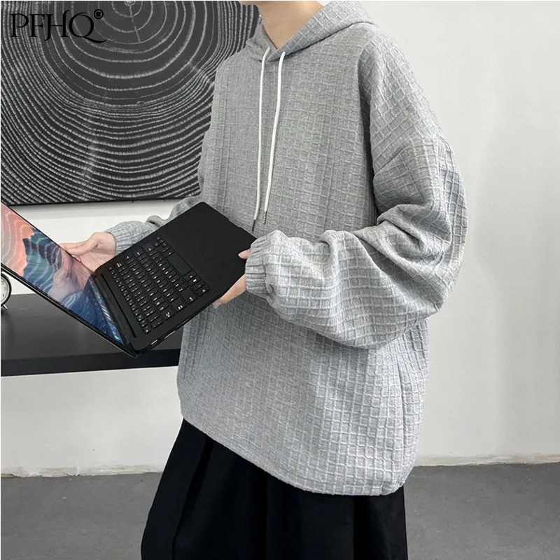 PFHQ, Новинка осени 2021, свитер с вафельным узором, Мужская модная Толстовка с длинным рукавом и капюшоном, уличные однотонные свободные топы, т...
PFHQ, Новинка осени 2021, свитер с вафельным узором, Мужская модная Толстовка с длинным рукавом и капюшоном, уличные однотонные свободные топы, т...