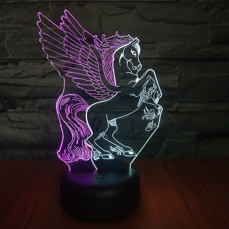 Colorful Unicorn LED 3D Nightlight USB Desk Table Lamp for Child Birthday Holiday Party Decor Girls Gift
Colorful Unicorn LED 3D Nightlight USB Desk Table Lamp for Child Birthday Holiday Party Decor Girls Gift