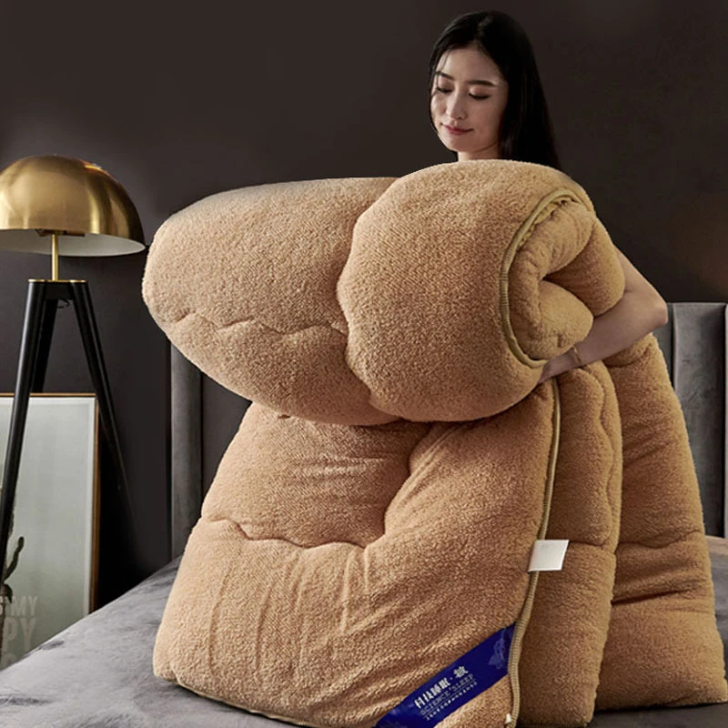 New Thick lamb quilt warm quilt core winter luxury feather velvet spring winter home comforter twin queen king full size blanket
New Thick lamb quilt warm quilt core winter luxury feather velvet spring winter home comforter twin queen king full size blanket