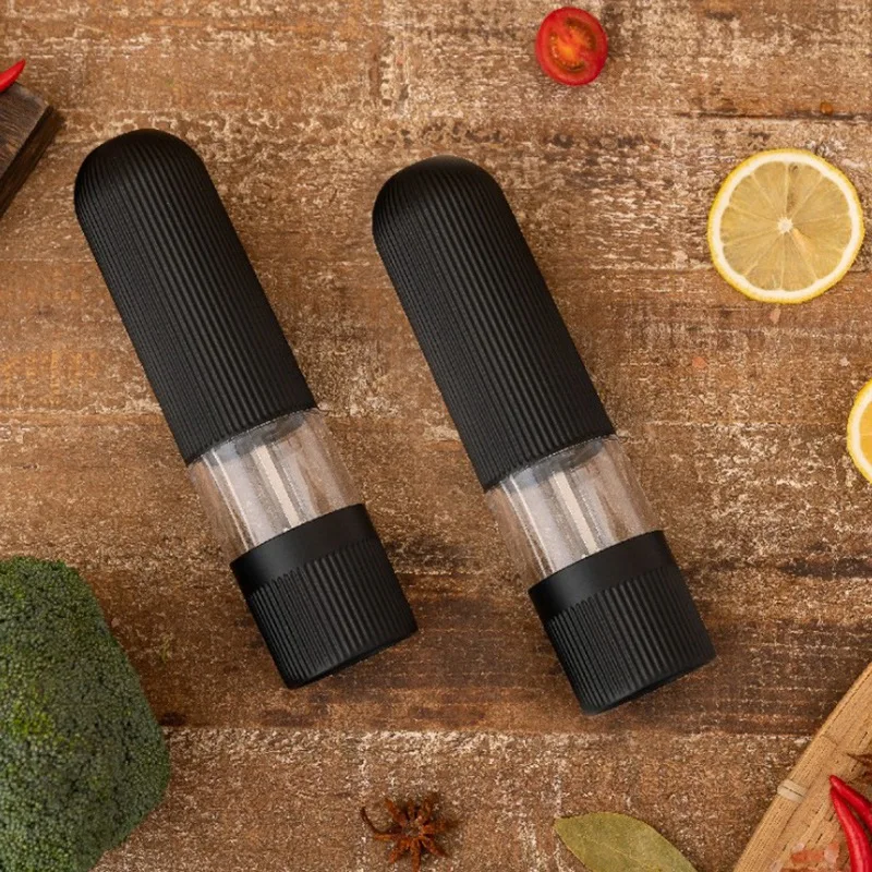 2 Salt and Pepper Mills, Electric Kitchen Spice Grinder, Adjustable Electric Pepper Grinder
2 Salt and Pepper Mills, Electric Kitchen Spice Grinder, Adjustable Electric Pepper Grinder
