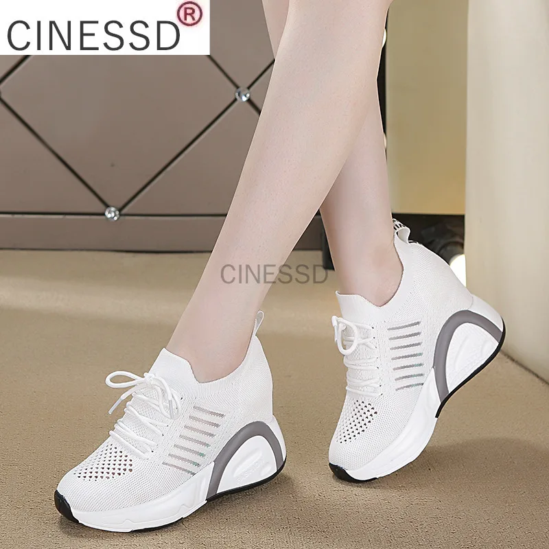 Height Increasing Women Fashion Sneakers Summer Knitting Wedges Casual Shoes Breathable Lace Up Platform Sneakers
Height Increasing Women Fashion Sneakers Summer Knitting Wedges Casual Shoes Breathable Lace Up Platform Sneakers