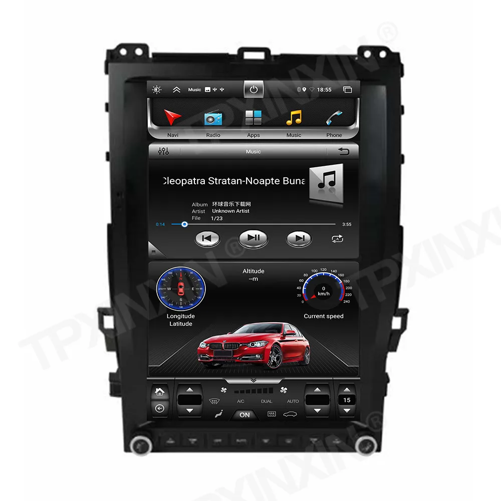 13 6 дюймов Android 10 64 Tesla радио для Toyota Land Cruiser Prado 120/Lexus GX470 Автомобильный GPS навигатор