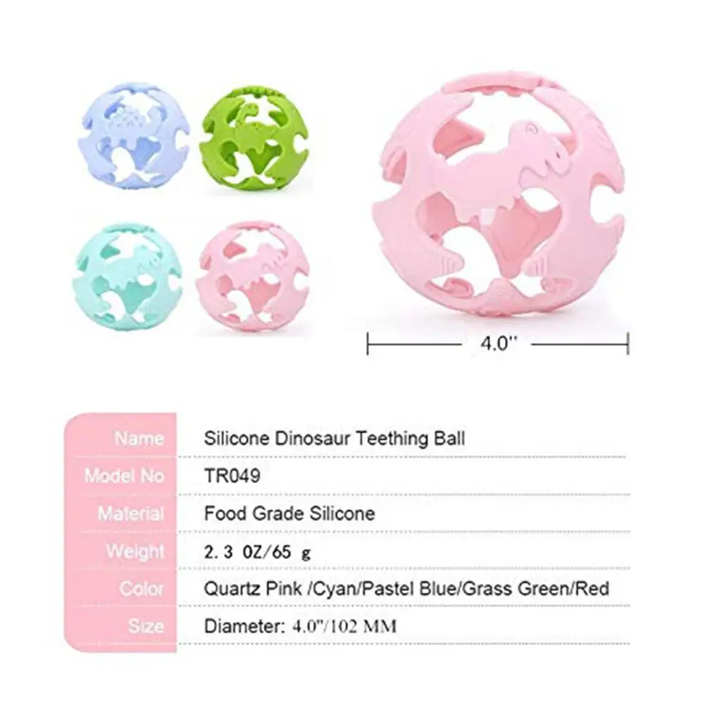 Baby Teethers Dinosaur Shape Healthy Pendants BPA-Free Silicone Food Grade Bite Toys Baby Teethers Cute Chew Beads
Baby Teethers Dinosaur Shape Healthy Pendants BPA-Free Silicone Food Grade Bite Toys Baby Teethers Cute Chew Beads