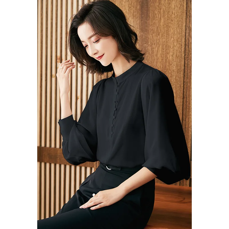 Ladies' autumn shirt Design women's top Contracted joker Long sleeve dress SBA1150-SBA1163
Ladies' autumn shirt Design women's top Contracted joker Long sleeve dress SBA1150-SBA1163