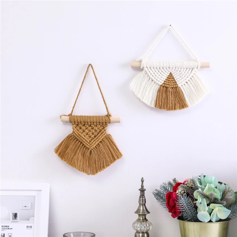 Nordic Handmade Woven Macrame Bohemian Semicircular Wall Hanging Tapestry with Tassels for Kids Room Nursery Bedroom
Nordic Handmade Woven Macrame Bohemian Semicircular Wall Hanging Tapestry with Tassels for Kids Room Nursery Bedroom