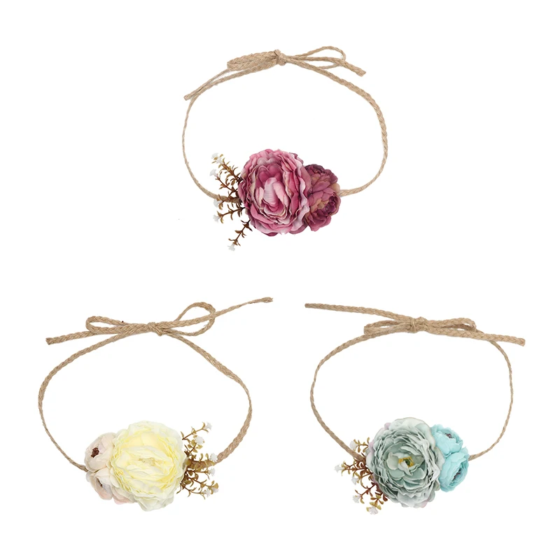Miss Cute Bride Wreaths Flower Headband Party Hemp Rope Floral Crown Headwear Women Garlands Adjustable Wedding Hair Accessories
Miss Cute Bride Wreaths Flower Headband Party Hemp Rope Floral Crown Headwear Women Garlands Adjustable Wedding Hair Accessories