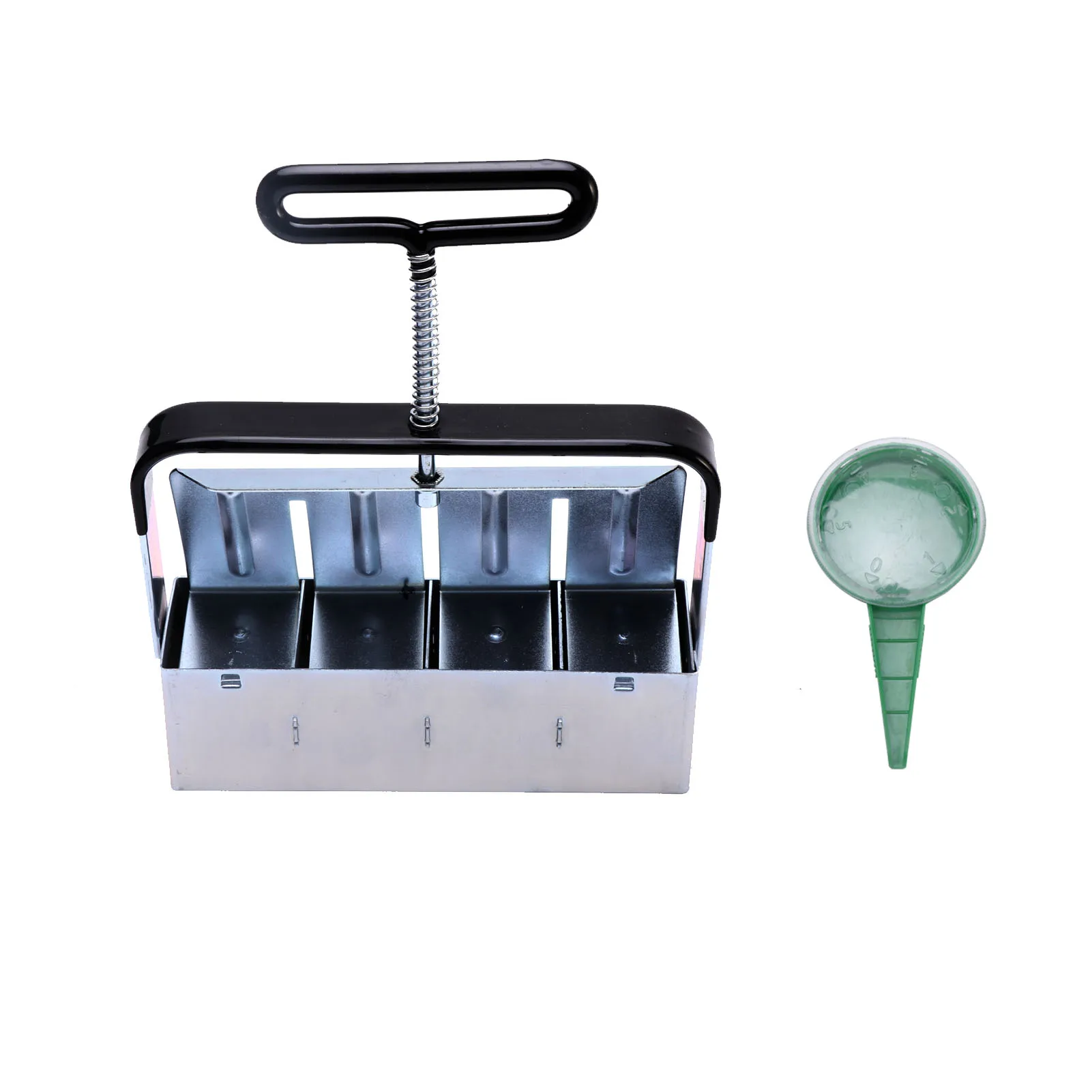 With Handle Manual Quad Soil Blockers Transplant Tool Ergonomic Planting Cuttings Portable Galvanized Steel Comfort-Grip Stopper
With Handle Manual Quad Soil Blockers Transplant Tool Ergonomic Planting Cuttings Portable Galvanized Steel Comfort-Grip Stopper