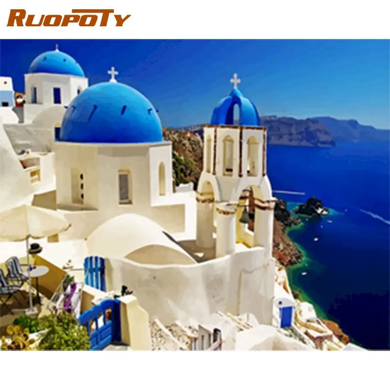 RUOPOTY Frame Diy Painting By Numbers Santorini Landscape Kits Paint By Numbers For Adults HandPainted Paints Home Wall Decor
RUOPOTY Frame Diy Painting By Numbers Santorini Landscape Kits Paint By Numbers For Adults HandPainted Paints Home Wall Decor