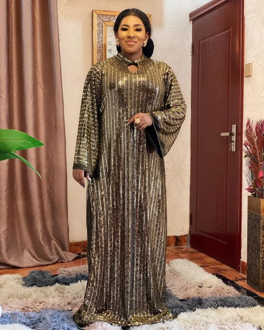 Coffee Sequins African Dresses For Women Nigerian Cloth Dashiki Ladies Beautiful Ankara Fashion Big Size Long Gowns
Coffee Sequins African Dresses For Women Nigerian Cloth Dashiki Ladies Beautiful Ankara Fashion Big Size Long Gowns