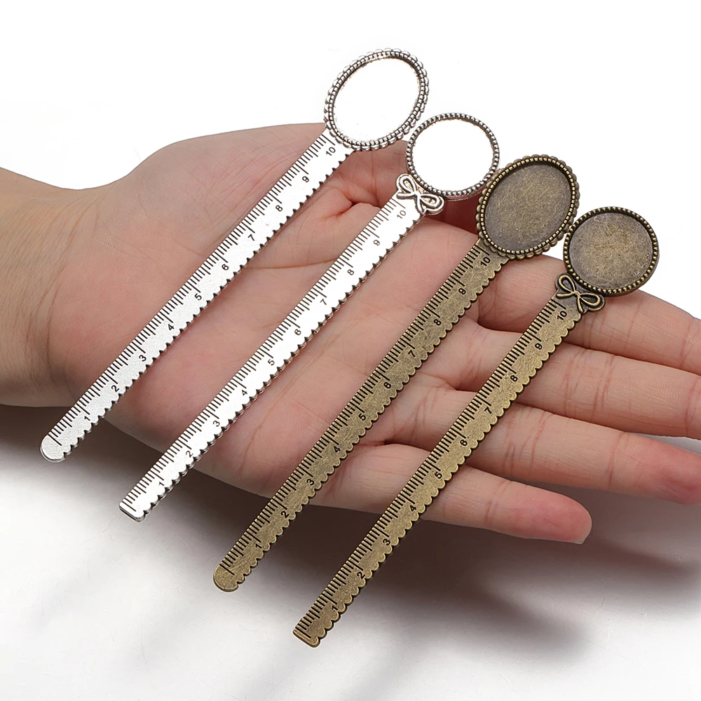 5pcs/lot DIY Bookmarks Base Antique Vintage Handmade Ruler Bookmark Cabochon Base Setting 20mm/18x25mm Jewelry Components
5pcs/lot DIY Bookmarks Base Antique Vintage Handmade Ruler Bookmark Cabochon Base Setting 20mm/18x25mm Jewelry Components
