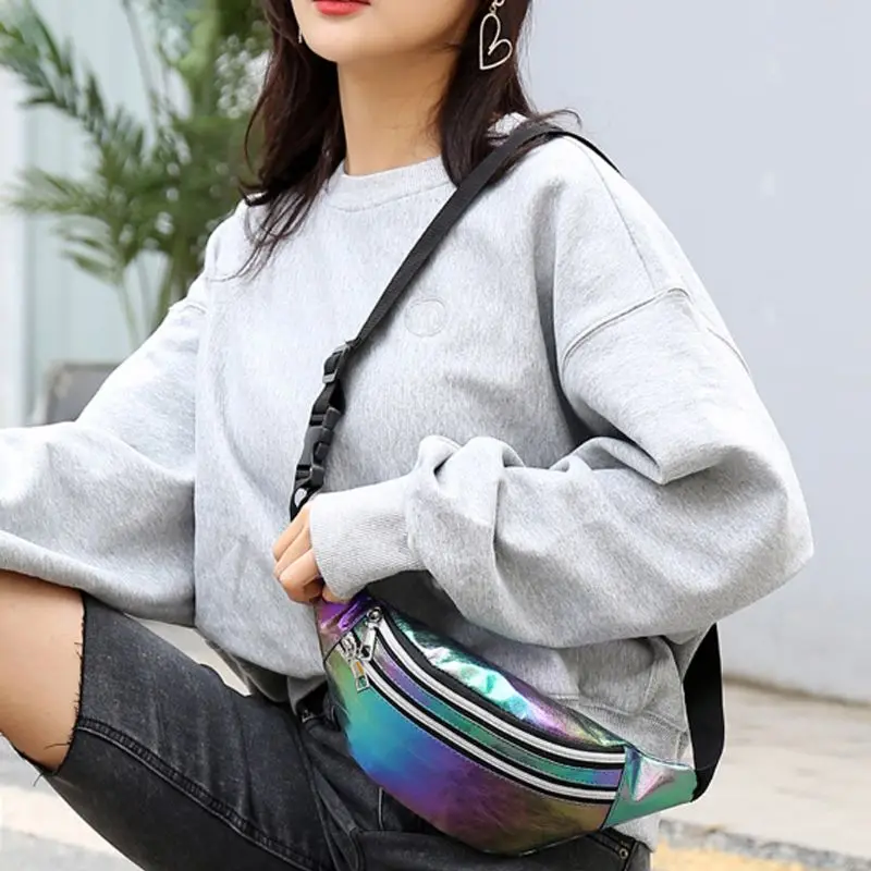 Women Holographic Waist Bag Fanny Pack Pouch Sport Belt Hip Chest Crossbody Shoulder Purse
Women Holographic Waist Bag Fanny Pack Pouch Sport Belt Hip Chest Crossbody Shoulder Purse