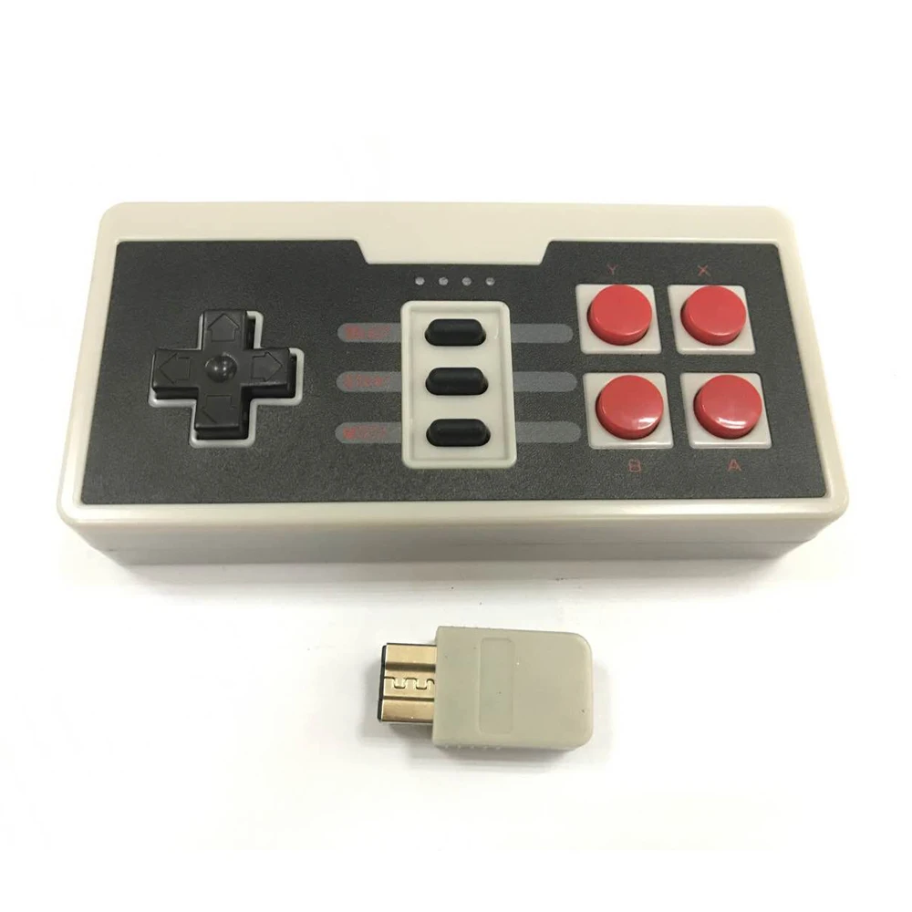 10 pcs Wireless USB Plug for for NES Mini Four Buttons Wireless Game Controller joystick Gamepad With Wireless Receiver
10 pcs Wireless USB Plug for for NES Mini Four Buttons Wireless Game Controller joystick Gamepad With Wireless Receiver