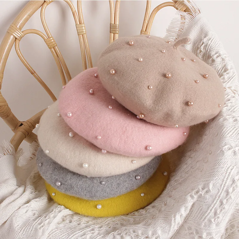 2021 Pearl Beret Girl Hats Cashmere Winter Spring Retro French Winter Kids Girls Caps Fashion Toddler Girls Vintage Cap
2021 Pearl Beret Girl Hats Cashmere Winter Spring Retro French Winter Kids Girls Caps Fashion Toddler Girls Vintage Cap