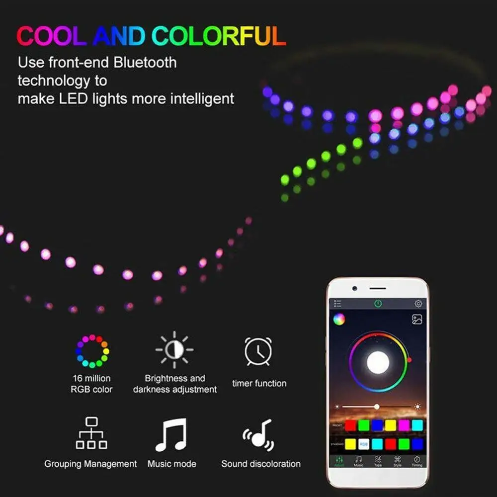 RGB Controller Bluetooth Decor Adjustable 3528 5050 Remote USB Smart LED Dimmer C9B7 | Электроника