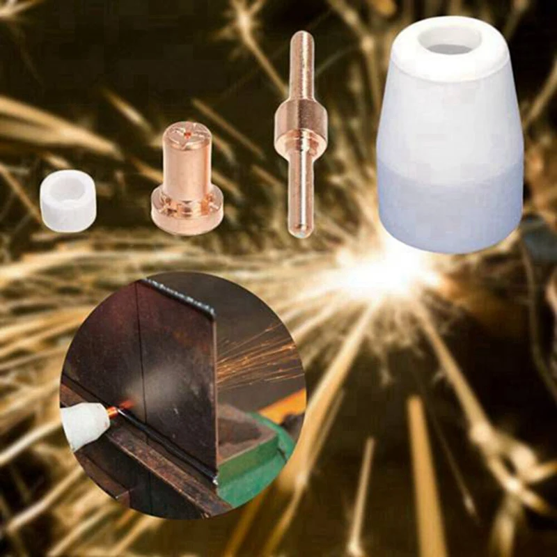 55 Pcs Plasma Cutting Consumables (Standard) Fit for Cut40 50 with Plasma Cutter Torch PT31 LG40
55 Pcs Plasma Cutting Consumables (Standard) Fit for Cut40 50 with Plasma Cutter Torch PT31 LG40