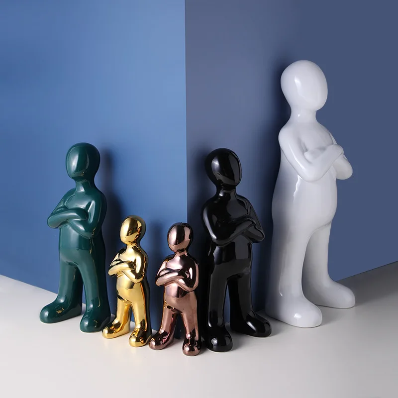 Ceramic Figure Small Ornaments Living Room Wine Cabinet Display Stand Personality Art Creative Decoration Ornaments 
Ceramic Figure Small Ornaments Living Room Wine Cabinet Display Stand Personality Art Creative Decoration Ornaments