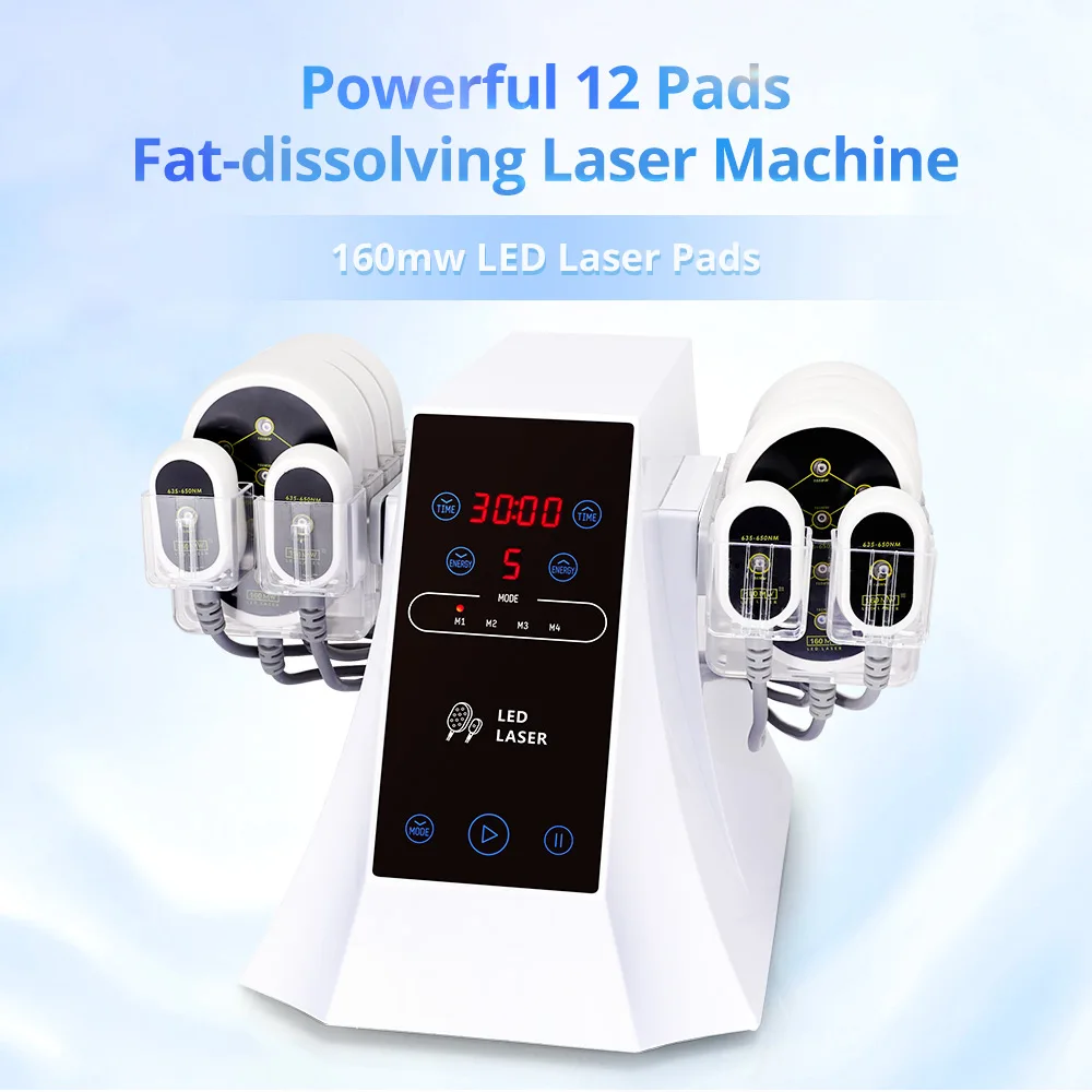 2021 New 635NM 650NM LED Laser 160MW Slimming Machine 8 Big 4 Small Pads Machine
2021 New 635NM 650NM LED Laser 160MW Slimming Machine 8 Big 4 Small Pads Machine