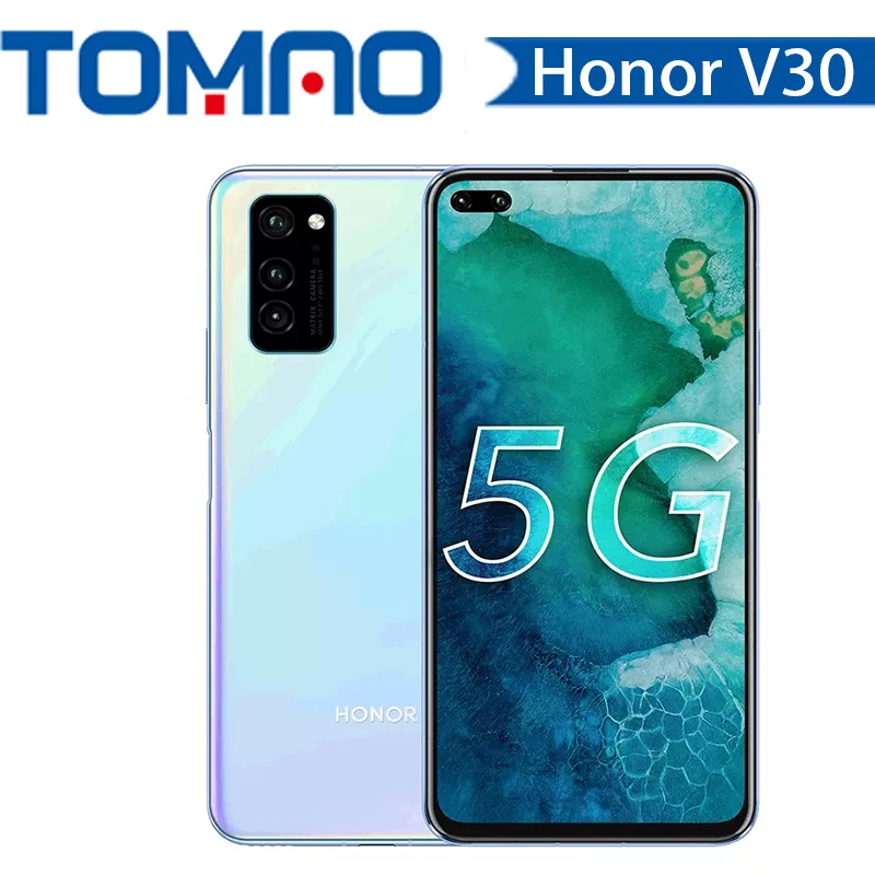 Оригинальный Смартфон Honor V30 Восьмиядерный процессор Kirin990 6 ГБ 8 128 тройная камера