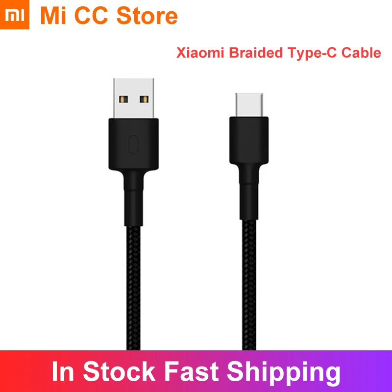 

Зарядный кабель Xiaomi Тип C, плетеный провод, версия 1 м, USB C, кабель для быстрой зарядки и передачи данных 100 см для Redmi NOTE 7 8 Huawei P20 Samsung